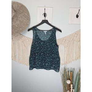 Kina Floral Ruffle Tank Top